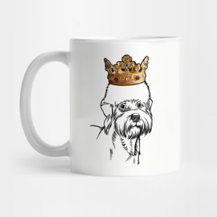 Dandie Dinmont Terrier Dog King Queen Wearing Crown Mug